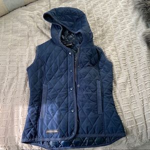 Navy Quilted Vest